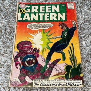 VINTAGE 1961 DC COMICS Green Lantern 1st 5700 AD Story Silver Age #8